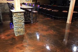 Concrete Floor in Restaurant
